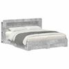 vidaXL Estructura de cama con almacenamiento Gris Hormig&oacute;n