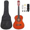 vidaXL Set de guitarra cl&aacute;sica para principiantes 8 pzas 3/4 36"