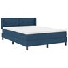 vidaXL Cama tipo Box Spring con colch&oacute;n Azul 200 x 160 cm Poli&eacute;ster
