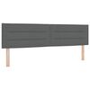 vidaXL Cama tipo Box Spring con colch&oacute;n Gris oscuro 200 x 180 cm tela