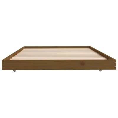 vidaXL Estructura de cama madera maciza de pino marrón miel 80x200 cm