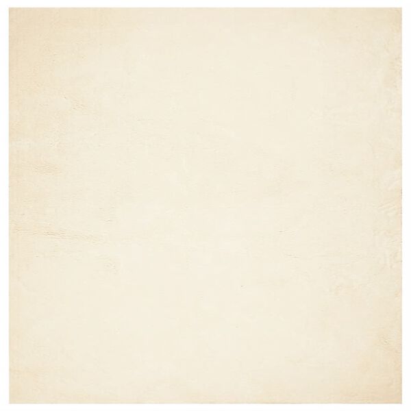 vidaXL Alfombra de pelo corto suave lavable HUARTE crema 240x240 cm