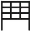 vidaXL Cabecero de cama madera maciza de pino negro 95,5x4x100 cm