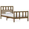 vidaXL Estructura de cama madera maciza marr&oacute;n miel 90x200 cm