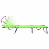 vidaXL Tumbona plegable 2-persona 2 pcs Verde 56 x 189 x 87cm tela