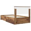 vidaXL Estructura de cama con cabecera Madera vieja 100 x 200 cm
