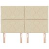 vidaXL Cabecero con cabecera Crema 160 cm Cuero sint&eacute;tico