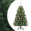 vidaXL &Aacute;rbol de Navidad artificial verde medio con bolas 150 cm