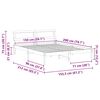 vidaXL Estructura de cama Marr&oacute;n 150 x 200 cm Madera de pino macizo