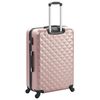 vidaXL Juego de maletas rígidas ruedas trolley 3 pzas rosa dorado ABS