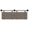 vidaXL Cabecera Colgante Gris 130 x 55 x 5 cm PU antiguo