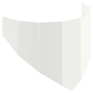 vidaXL Borde de C&eacute;sped 100 x 45 cm Acero Blanco