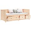 vidaXL Sof&aacute; cama sin colch&oacute;n madera maciza de pino 90x190 cm