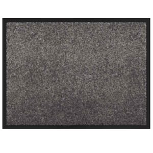 vidaXL Felpudo Gris Claro 60 x 80 x 1.2 cm Tela de peluche