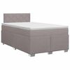 vidaXL Cama box spring con colch&oacute;n con cabecera Topo 120 x 190 cm Tela