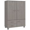 vidaXL Armario HAMAR madera maciza de pino gris claro 99x45x137 cm