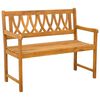 vidaXL Banco de exterior 2 -plazas 110 x 56 x 90 cm