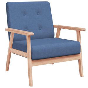 vidaXL Sill&oacute;n de tela azul