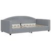 vidaXL Sof&aacute; cama de tela gris claro 100x190 cm