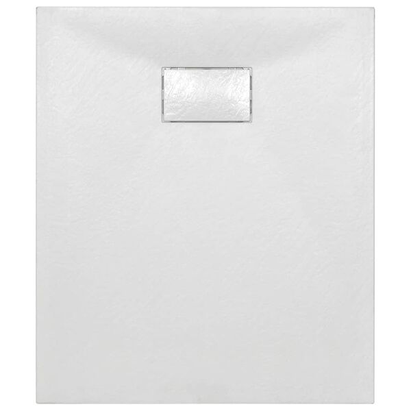 vidaXL Plato de ducha SMC blanco 90x70 cm