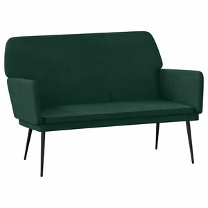 vidaXL Banco de terciopelo verde oscuro 108x79x79 cm
