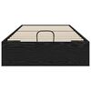 vidaXL Estructura de Cama Ottoman Roble Negro 193 x 120 x 25 cm
