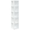 vidaXL Armarios de esquina 33 x 33 x 165 cm Engineered wood Blanco
