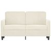 vidaXL Sof&aacute; de 2 plazas terciopelo color crema 120 cm