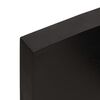 vidaXL Encimera de ba&ntilde;o madera tratada marr&oacute;n oscuro 40x60x(2-6) cm