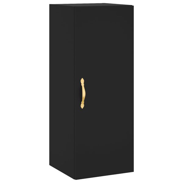 vidaXL Armario de pared negro 34,5x34x90 cm
