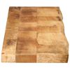 vidaXL Tablero de mesa borde natural madera maciza mango 160x30x3,8 cm