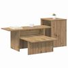 vidaXL Mesa Consola Roble artesanal 91,5 x 35 x 38,5 cm