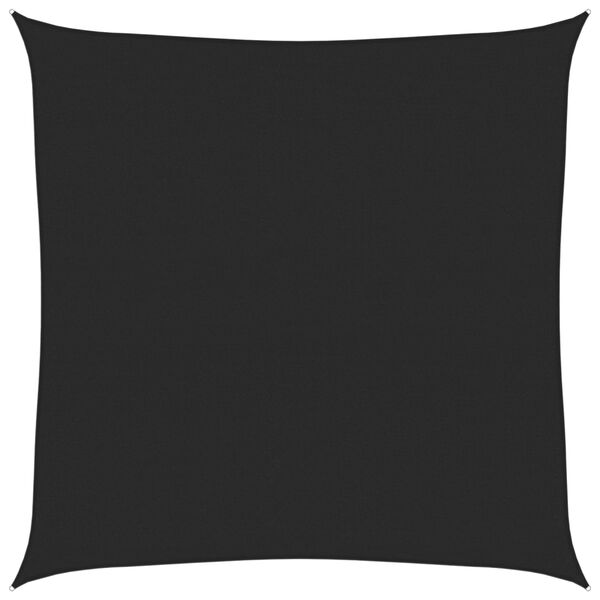 vidaXL Toldo de vela negro HDPE 160 g/m&sup2; 6x6 m