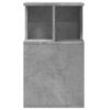 vidaXL Mesa auxiliar madera de ingenier&iacute;a gris hormig&oacute;n 35x35x60 cm
