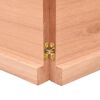 vidaXL Estante pared madera roble tratada marrón claro 180x60x(2-4) cm