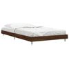 vidaXL Estructura de cama sin colch&oacute;n madera marr&oacute;n roble 90x190 cm