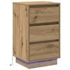 vidaXL Armario de Noche Roble artisan 39 x 34,5 x 65 cm