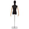 vidaXL Maniqu&iacute; ajustable de 165-213 cm con base Femenino PP Negro