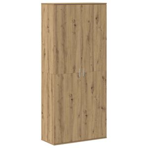 vidaXL Vitrina Roble artisan 80 x 35 x 180 cm Madera contrachapada