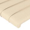 vidaXL Cabecero de cama de tela color crema 180x5x118/128 cm