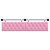 vidaXL Cabecera Colgante Montaje en la pared Rosa 210 x 55 x 7 cm tela