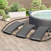 vidaXL Paneles calefactores solares de piscina curvos 3 uds 110x65 cm