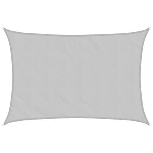 vidaXL Toldo de vela poli&eacute;ster oxford 100% gris claro 2,5x2 m