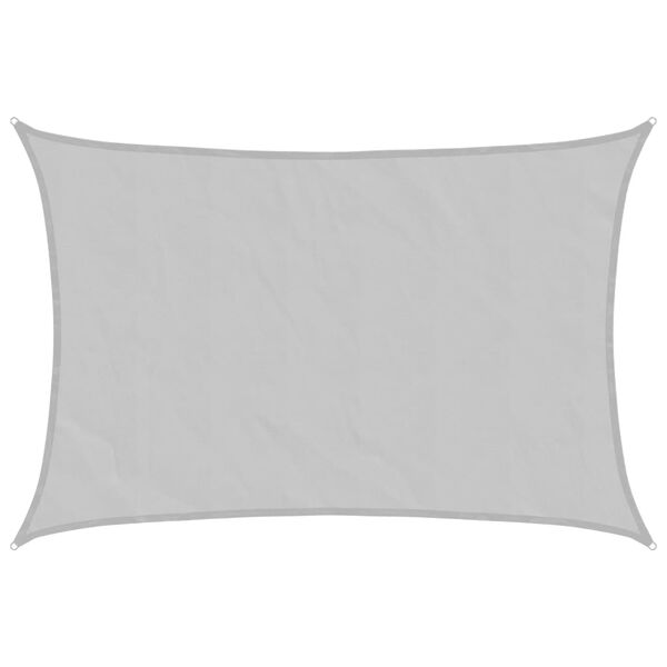 vidaXL Toldo de vela poli&eacute;ster oxford 100% gris claro 2,5x2 m