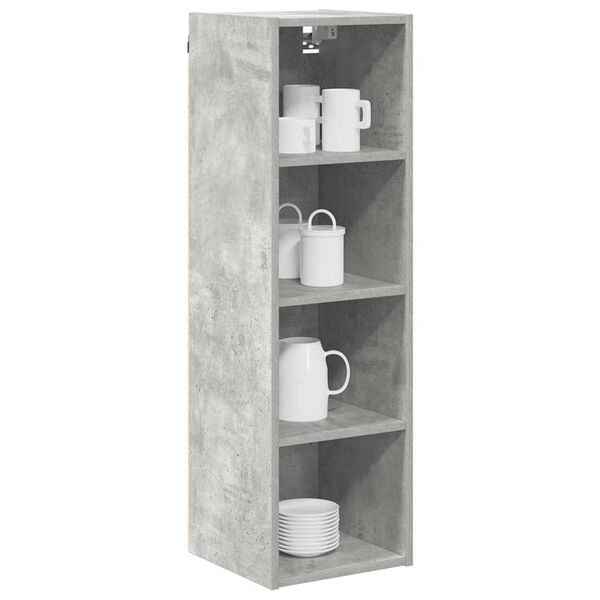 vidaXL Mueble colgante Gris Concreto 30 x 29,5 x 100 cm