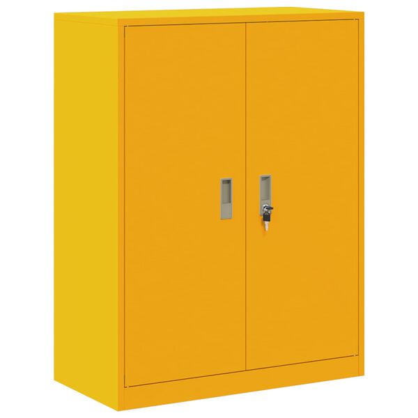 vidaXL Armario de almacenamiento Amarillo Mostaza 80 x 40 x 105 cm
