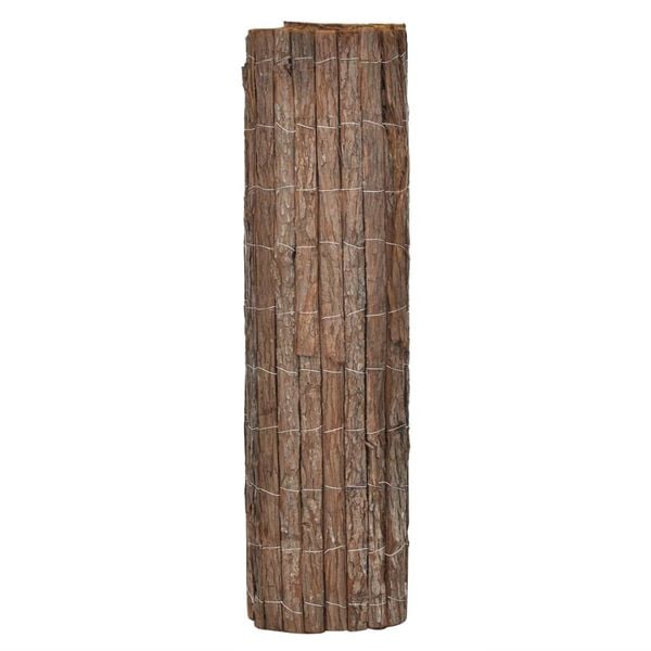 vidaXL Valla ca&ntilde;izo de corteza 400x125 cm