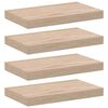 vidaXL Estantes flotantes 4 uds madera de ingenier&iacute;a 40x23,5x4 cm