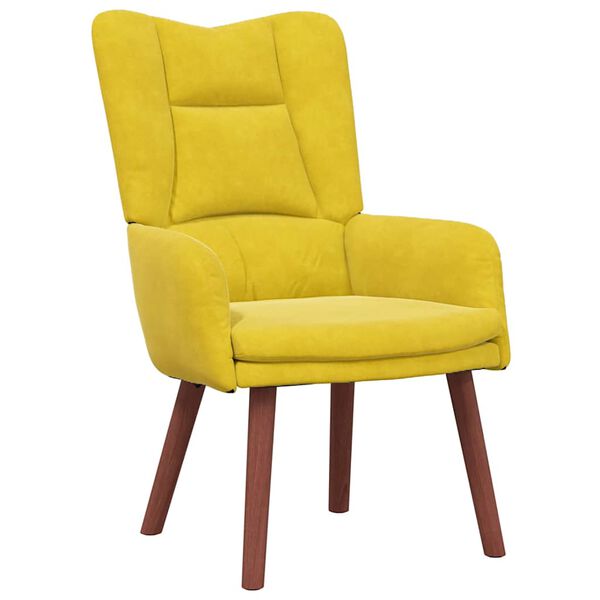 vidaXL sillón Amarillo 63 x 67 x 94 cm Terciopelo
