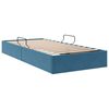 vidaXL Cama con almacenamiento Azul Oscuro 100 x 200 cm Terciopelo